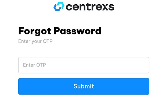 OTP verification screen