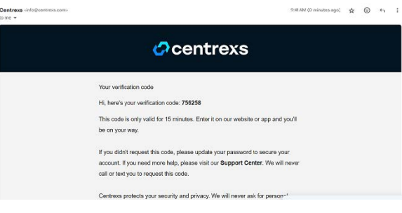 OTP verification screen