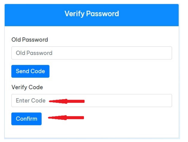 OTP verification screen