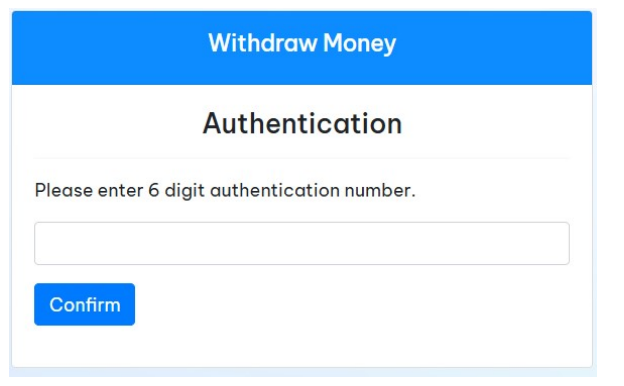 OTP verification screen